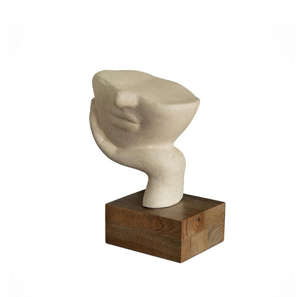Restive Face Handcrafted Art Sculpture