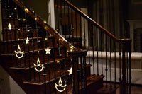 20 Diya Curtain Lights – Warm White LED | 8 Flashing Modes | Perfect for Diwali, Wedding, Party & Home Décor