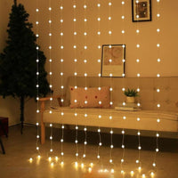 80 Crystal Ball Curtain Fairy Lights – 3x2M Warm White | 8 Flashing Modes | Perfect for Diwali, Christmas & Home Décor