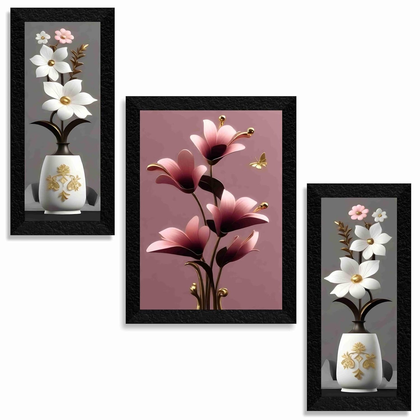Modern 3D Floral Gallery Set