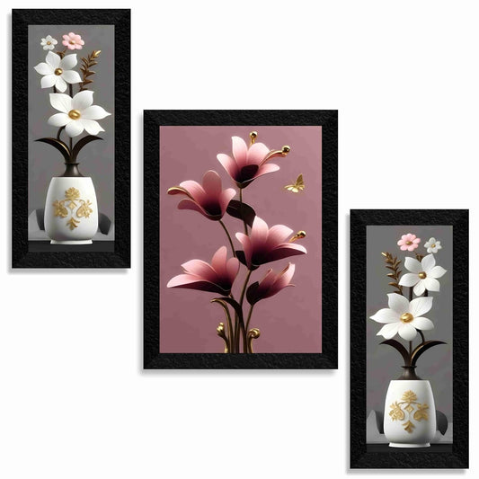 Modern 3D Floral Gallery Set