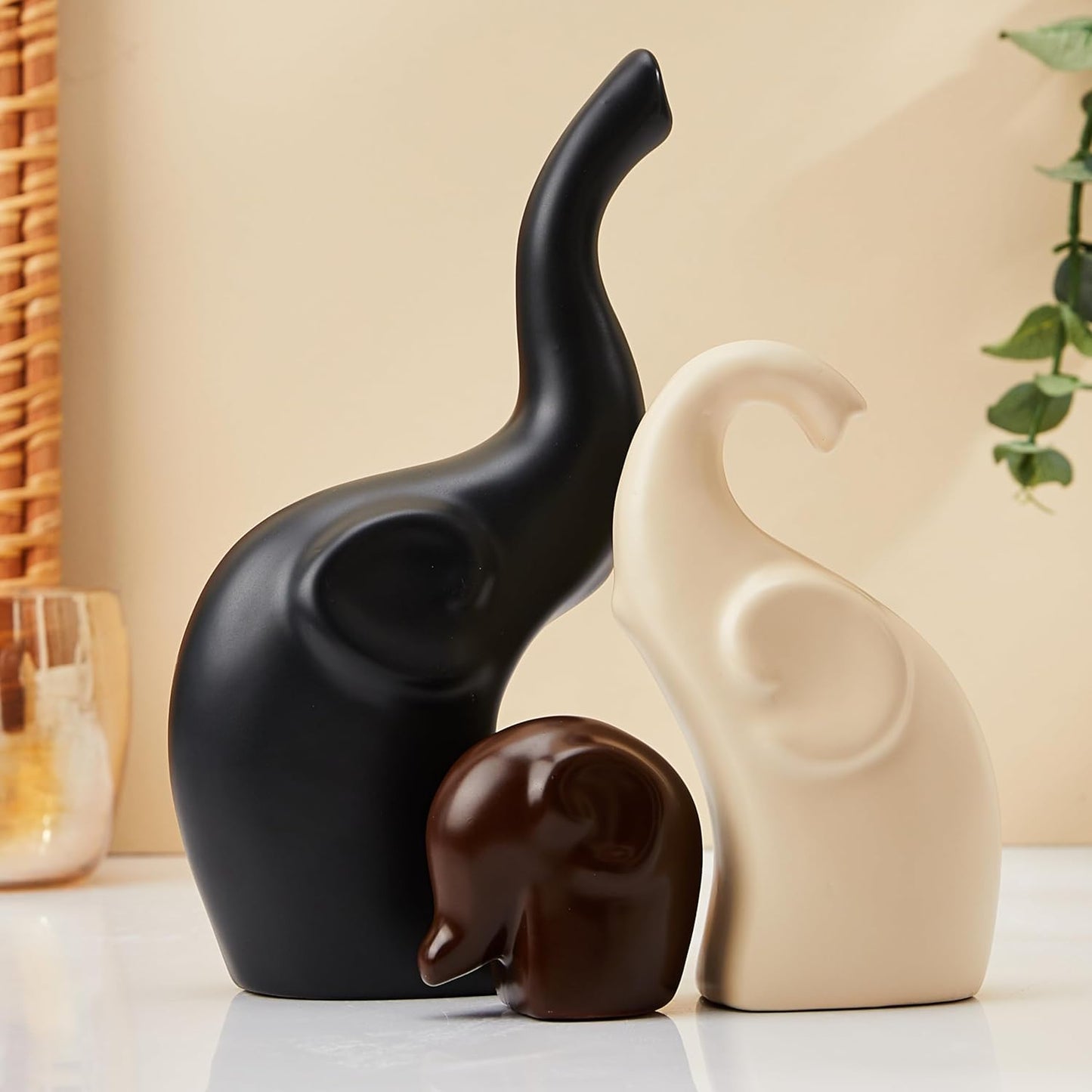 Eternal Bond Matte Elephant Trio