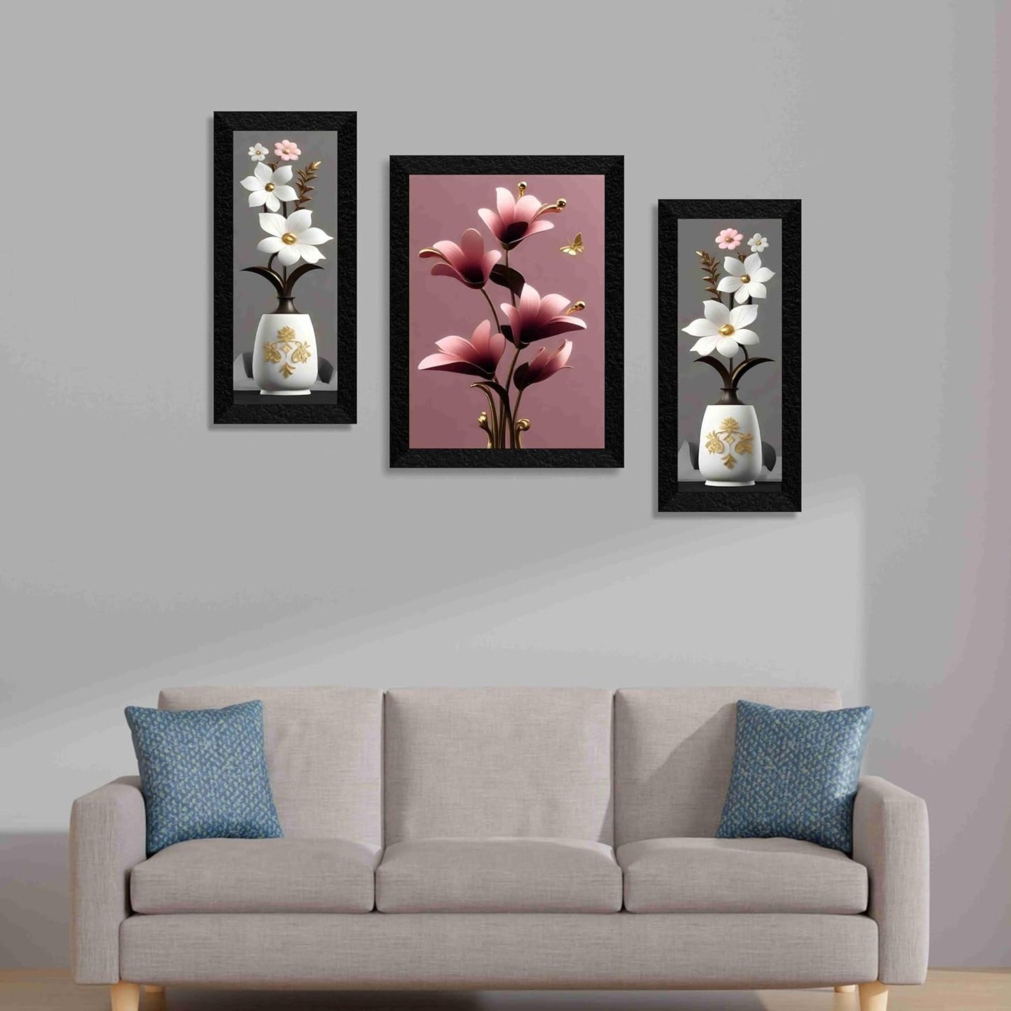 Modern 3D Floral Gallery Set