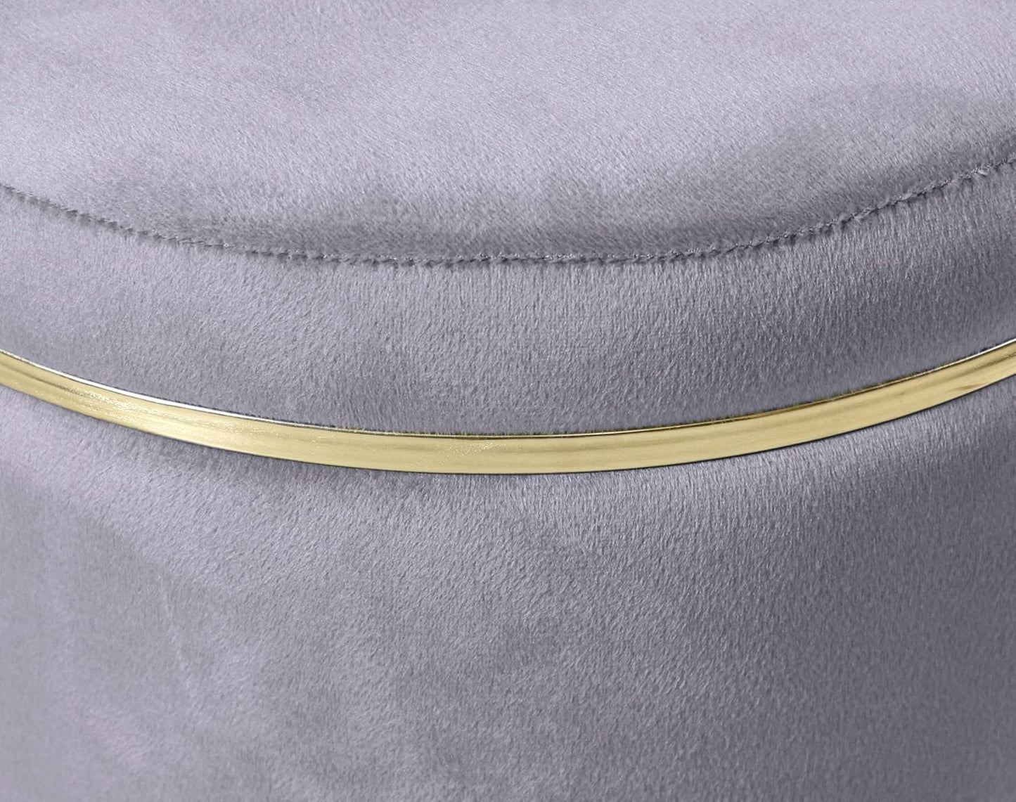 Luxe Velvet Vanity Ottoman Stool
