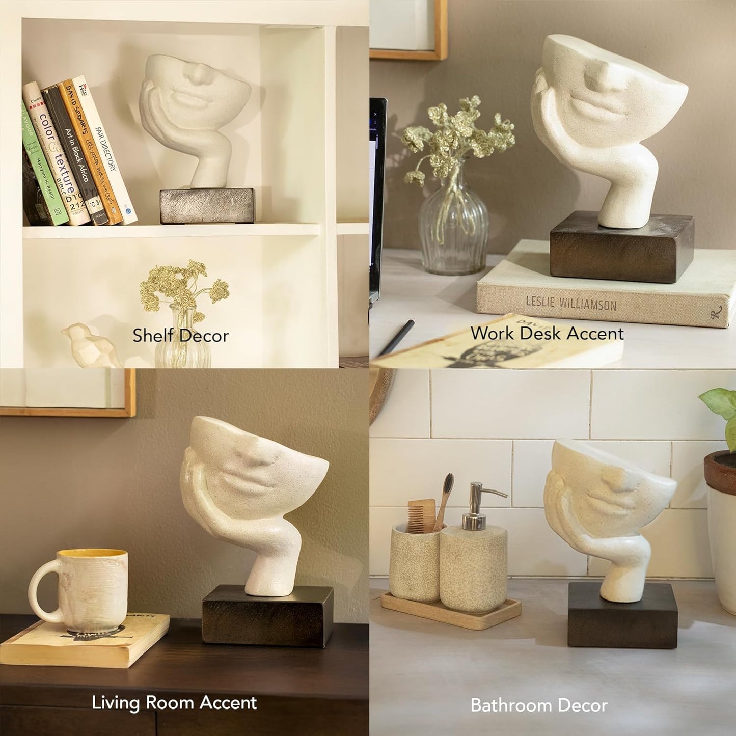 Restive Face Handcrafted Art Sculpture