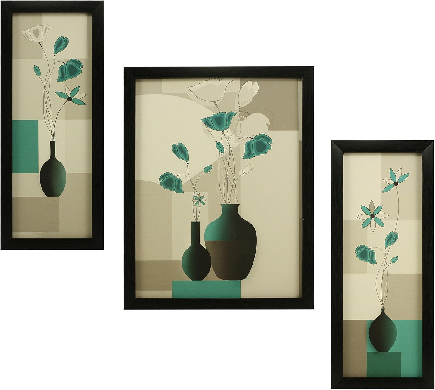 Botanical Sanctuary Wood Art Trio