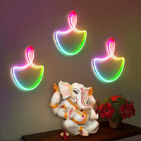 Diya Neon LED Sign – Illuminate Your Traditions with Modern Elegance
