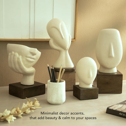 Restive Face Handcrafted Art Sculpture